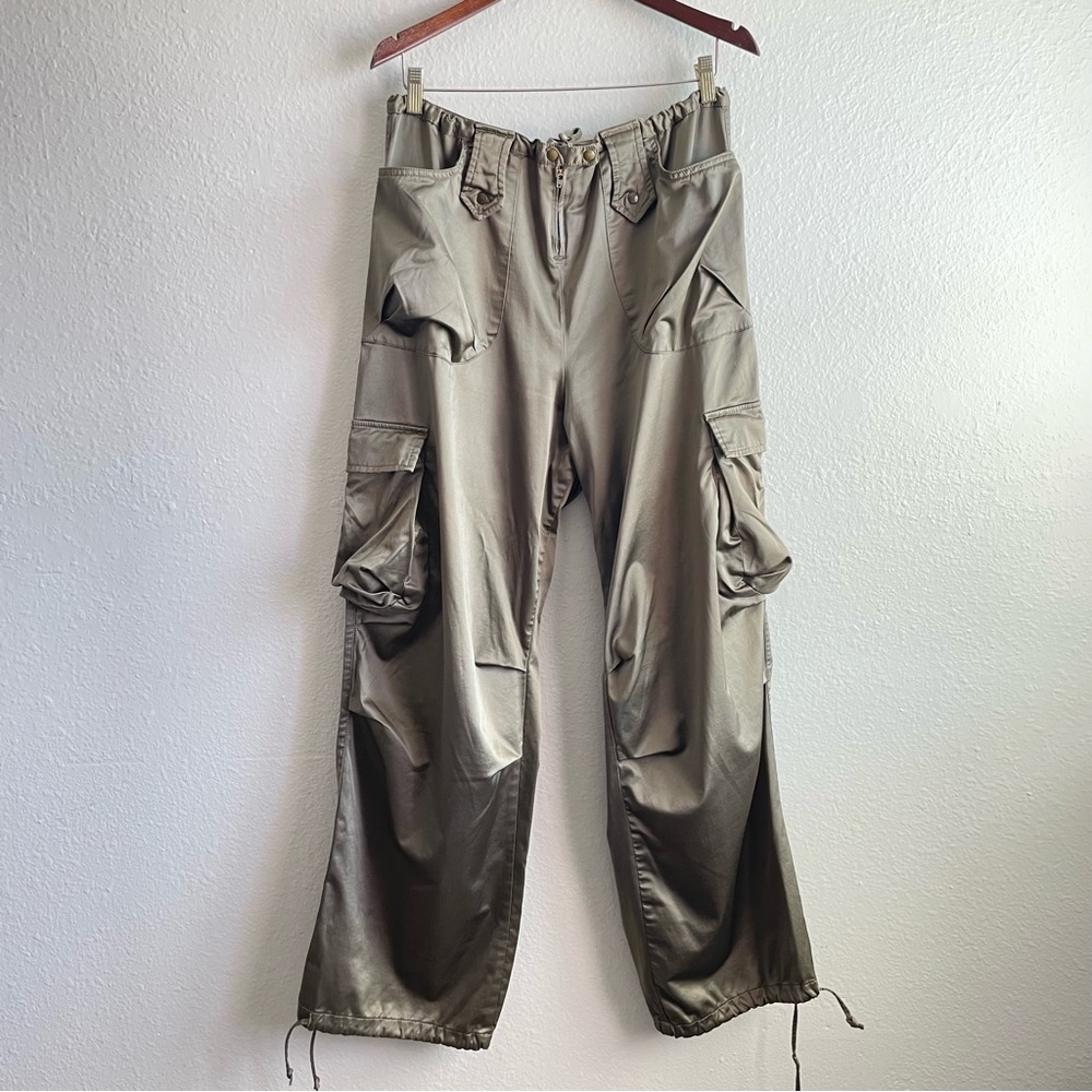 Miss Sixty Dublin Cargos Olive Green Pants with Utility Pockets